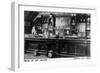 Virginia City, Montana - Interior View of Bale of Hay Saloon-Lantern Press-Framed Art Print