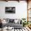 Virginia City, Montana - Interior View of Bale of Hay Saloon-Lantern Press-Framed Stretched Canvas displayed on a wall