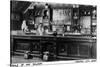 Virginia City, Montana - Interior View of Bale of Hay Saloon-Lantern Press-Stretched Canvas