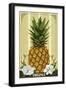 Virginia - Colonial Pineapple-Lantern Press-Framed Art Print