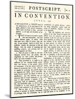 Virginia Constitution, 1776-null-Mounted Giclee Print