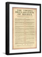 Virginia Constitution, 1776-null-Framed Giclee Print