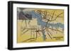 Virginia - Detailed Map of Norfolk-Portsmouth Bridge Tunnel-Lantern Press-Framed Art Print