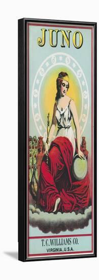 Virginia, Juno Brand Tobacco Label-Lantern Press-Framed Art Print