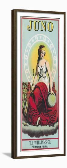 Virginia, Juno Brand Tobacco Label-Lantern Press-Framed Art Print