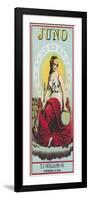 Virginia, Juno Brand Tobacco Label-Lantern Press-Framed Art Print