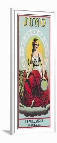 Virginia, Juno Brand Tobacco Label-Lantern Press-Framed Art Print