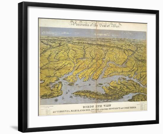 Virginia, Maryland Delaware and The District of Columbia, c.1861-John Bachmann-Framed Art Print