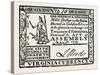 Virginia Paper Money, USA, 1870s-null-Stretched Canvas