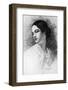 Virginia Poe Wife of Edgar Allan Poe Died of Tuberculosis-G.g. Learned-Framed Photographic Print