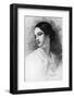 Virginia Poe Wife of Edgar Allan Poe Died of Tuberculosis-G.g. Learned-Framed Photographic Print