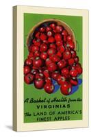 Virginia's Finest Apples-Curt Teich & Company-Stretched Canvas