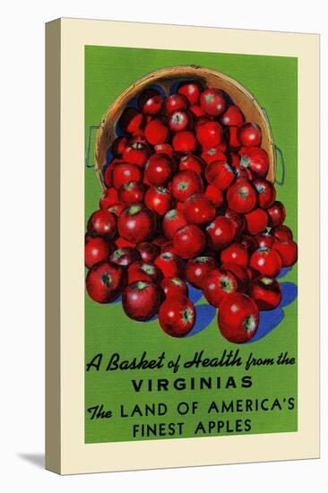 Virginia's Finest Apples-Curt Teich & Company-Stretched Canvas