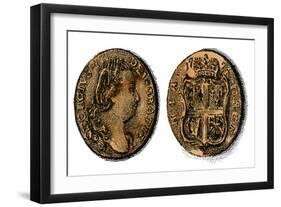 Virginia Shilling of Colonial Times, 1700s-null-Framed Giclee Print