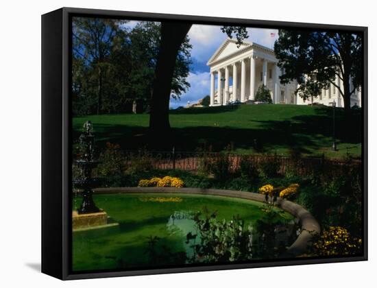 Virginia State Capitol Building and Gardens, Richmond, USA-Rick Gerharter-Framed Stretched Canvas