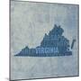 Virginia State Words-David Bowman-Mounted Giclee Print