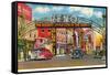 Virginia Street, Reno, Nevada-null-Framed Stretched Canvas