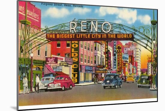 Virginia Street, Reno, Nevada-null-Mounted Art Print