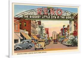 Virginia Street, Reno, Nevada-null-Framed Art Print