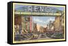 Virginia Street, Reno, Nevada-null-Framed Stretched Canvas