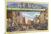Virginia Street, Reno, Nevada-null-Mounted Premium Giclee Print