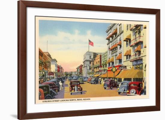Virginia Street, Reno, Nevada-null-Framed Premium Giclee Print