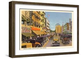 Virginia Street, Reno, Nevada-null-Framed Art Print