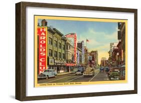 Virginia Street, Reno, Nevada-null-Framed Art Print