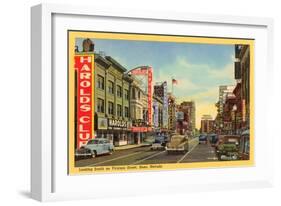 Virginia Street, Reno, Nevada-null-Framed Art Print