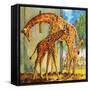 Virginia the Giraffe-McConnell-Framed Stretched Canvas