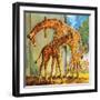 Virginia the Giraffe-McConnell-Framed Premium Giclee Print
