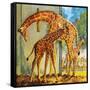 Virginia the Giraffe-McConnell-Framed Stretched Canvas