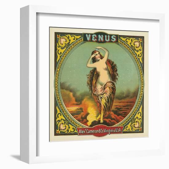 Virginia, Venus Brand Tobacco Label-Lantern Press-Framed Art Print