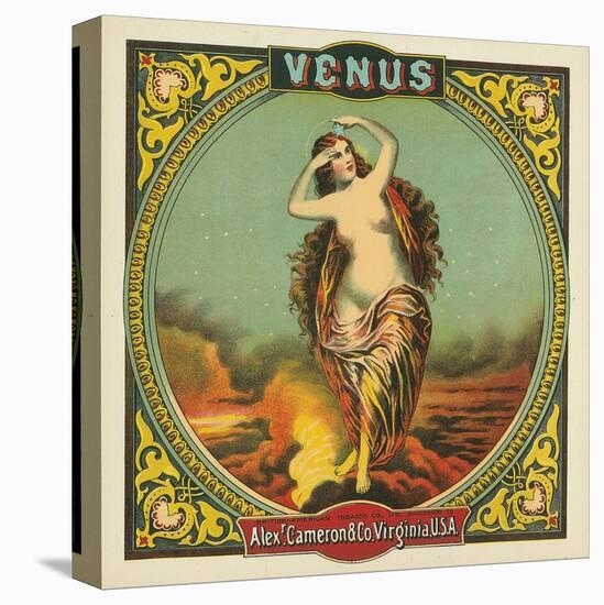 Virginia, Venus Brand Tobacco Label-Lantern Press-Stretched Canvas