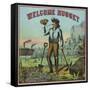 Virginia, Welcome Nugget Brand Tobacco Label-Lantern Press-Framed Stretched Canvas