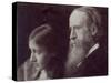 Virginia Woolf and Her Father Sir Leslie Stephen, C.1903-null-Stretched Canvas