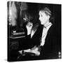 Virginia Woolf (B/W Photo)-null-Stretched Canvas