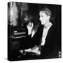 Virginia Woolf (B/W Photo)-null-Stretched Canvas