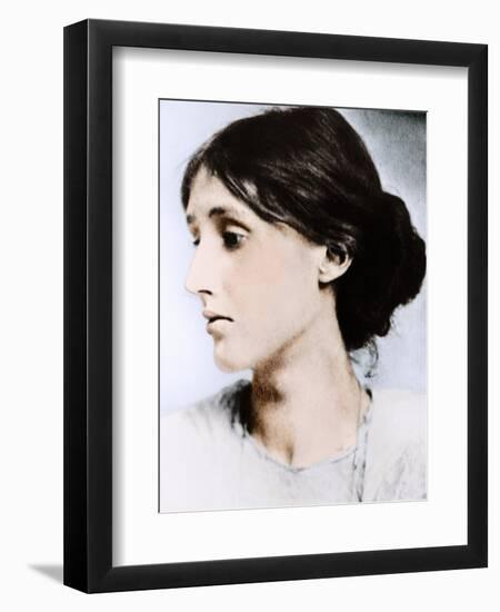 Virginia Woolf, English Novelist, Essayist and Critic, Early 20th Century-null-Framed Giclee Print