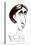 Virginia Woolf, English novelist sepia ink caricature-Neale Osborne-Stretched Canvas