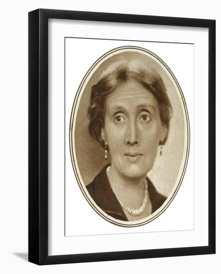 Virginia Woolf English Novelist-null-Framed Art Print