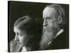 Virginia Woolf with her Father-Science Source-Stretched Canvas