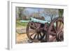 Virginia, Yorktown, Cannon on Battlefield-Jim Engelbrecht-Framed Photographic Print