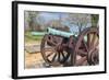 Virginia, Yorktown, Cannon on Battlefield-Jim Engelbrecht-Framed Photographic Print