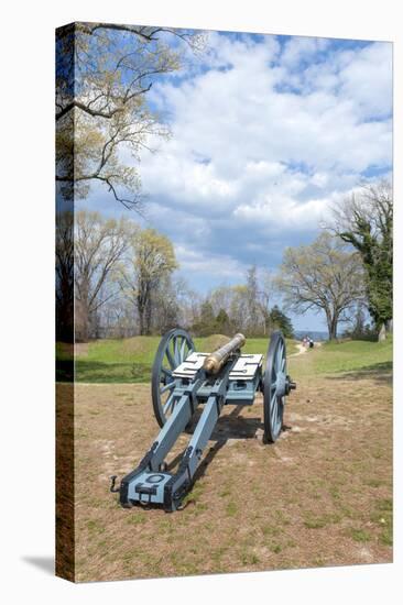 Virginia, Yorktown, Cannon on Battlefield-Lisa S. Engelbrecht-Stretched Canvas