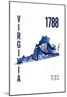 Virginia-J Hill Design-Mounted Giclee Print