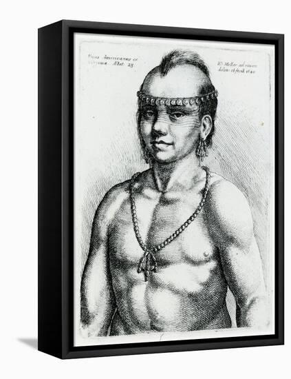 Virginian Indian, 1645-Wenceslaus Hollar-Framed Stretched Canvas