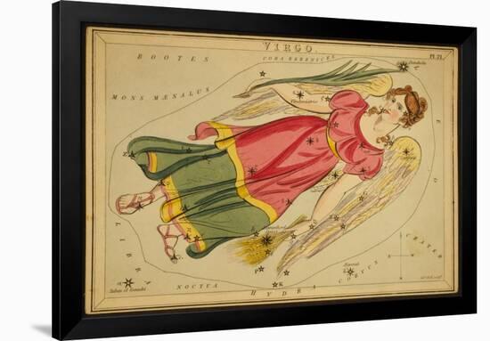 Virgo Constellation, Zodiac Sign, 1825-Science Source-Framed Giclee Print