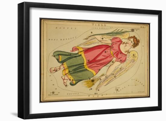 Virgo Constellation, Zodiac Sign, 1825-Science Source-Framed Giclee Print