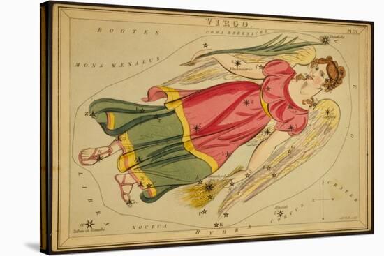 Virgo Constellation, Zodiac Sign, 1825-Science Source-Stretched Canvas